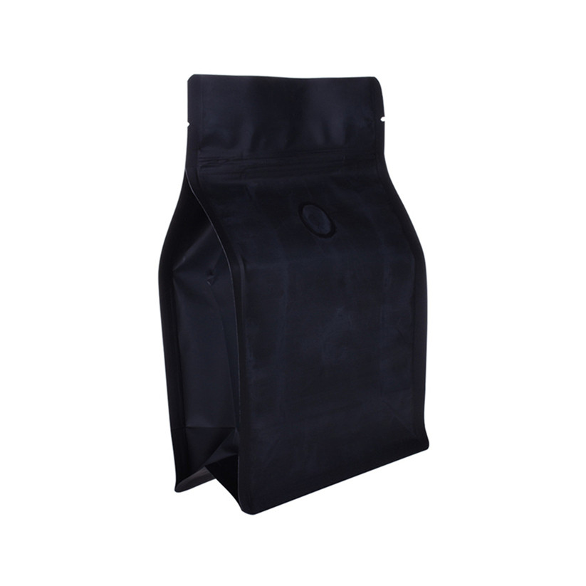 12oz recyclable organic coffee bag square bottom coffee pouch