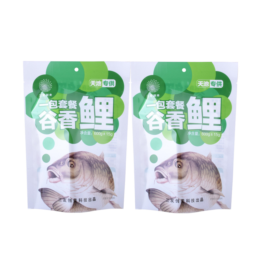 Sustainable materials fish food bag oragnic packaging pet food