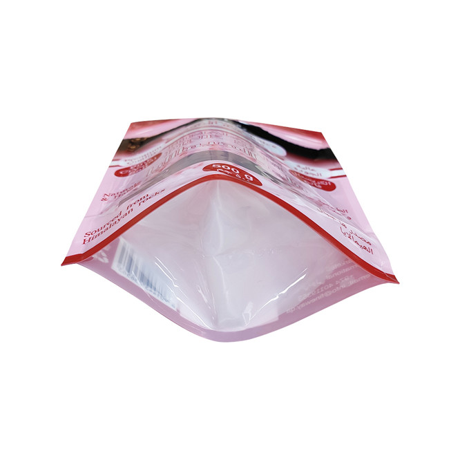 Custom Printed Full Gloss Finish Plastic Flexible Packaging Ziplock Top Pouch Bags
