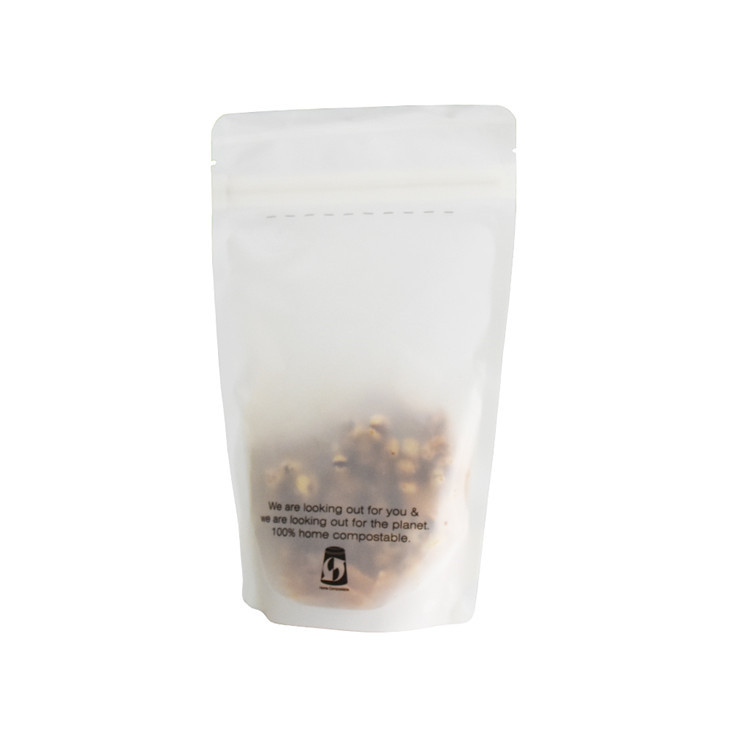 High Quality Matte Printing Biodegradable Round Bottom Zipper Bag Wholesale