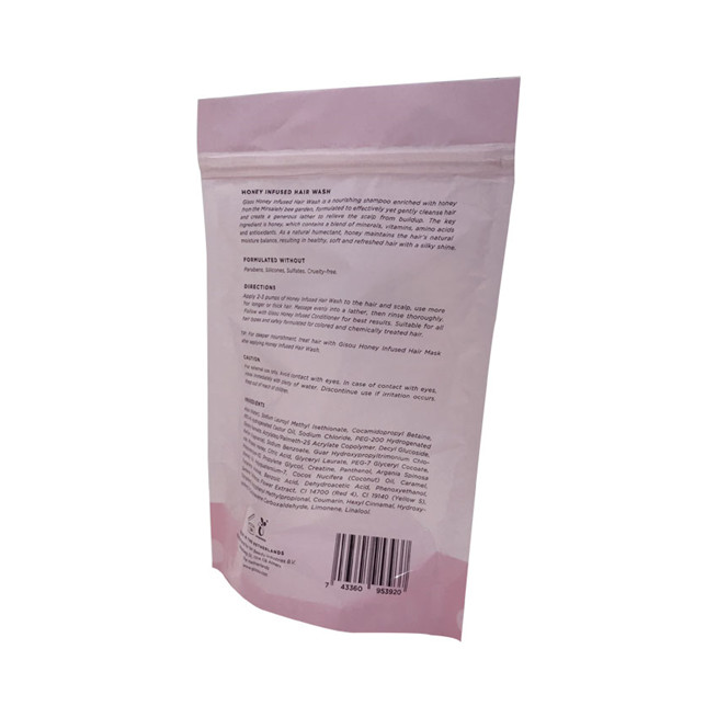 Custom Production High Quality Stand Up Polythene Zipper Bags for Packing