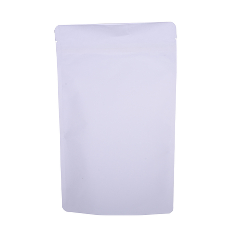 Compostable Biodegradable Packaging Black/white Kraft Paper Bag Food Grade Stand Up Pouches