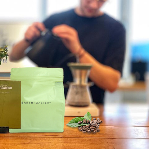 Wholesale Custom Compostable 8 Oz Coffee Bean Packaging Yellow Pouches Bags Suppliers Near Me