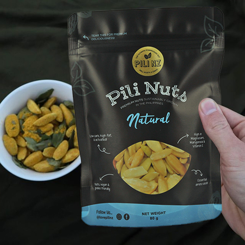 Customized 100% Natural Recyclable Spices Nuts Snack Food Packaging Stand Up Pouch