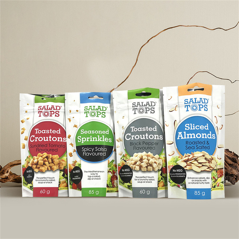 Custom Design Heat Sealed Creative Organic Freeze Dried Fruit Nuts Packaging Bag