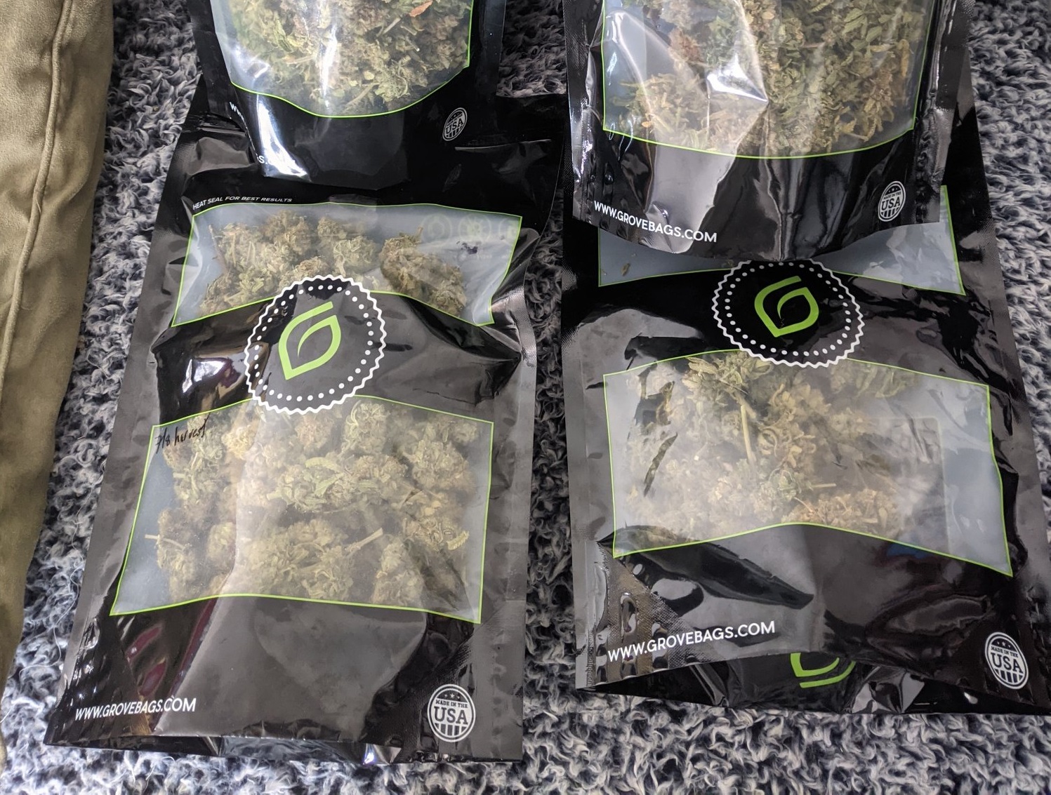 cannabis flower bag