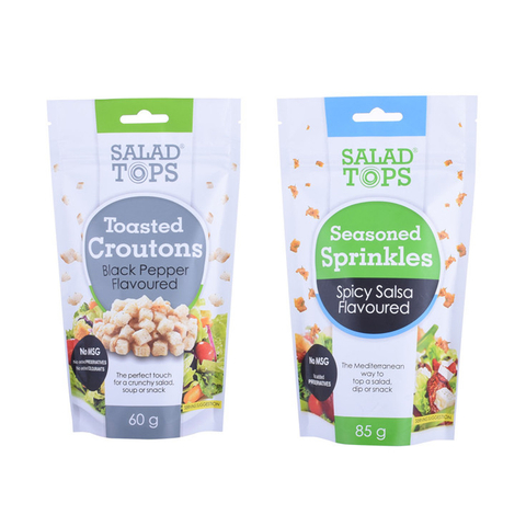 Customized Logo With Tear Notch Clear Bags For Food Packaging
