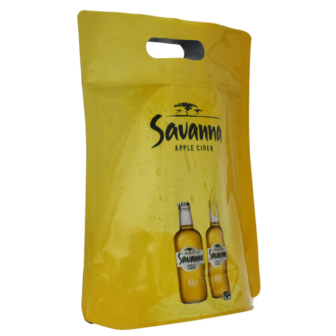Personzlized beer packaging for drink bags with handle