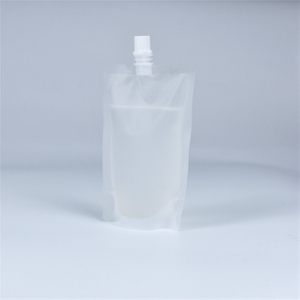 Recyclable green PE liquid bags spout pouch Eco friendly bags