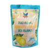Eco friendly recycling pouches green PE bags for snack