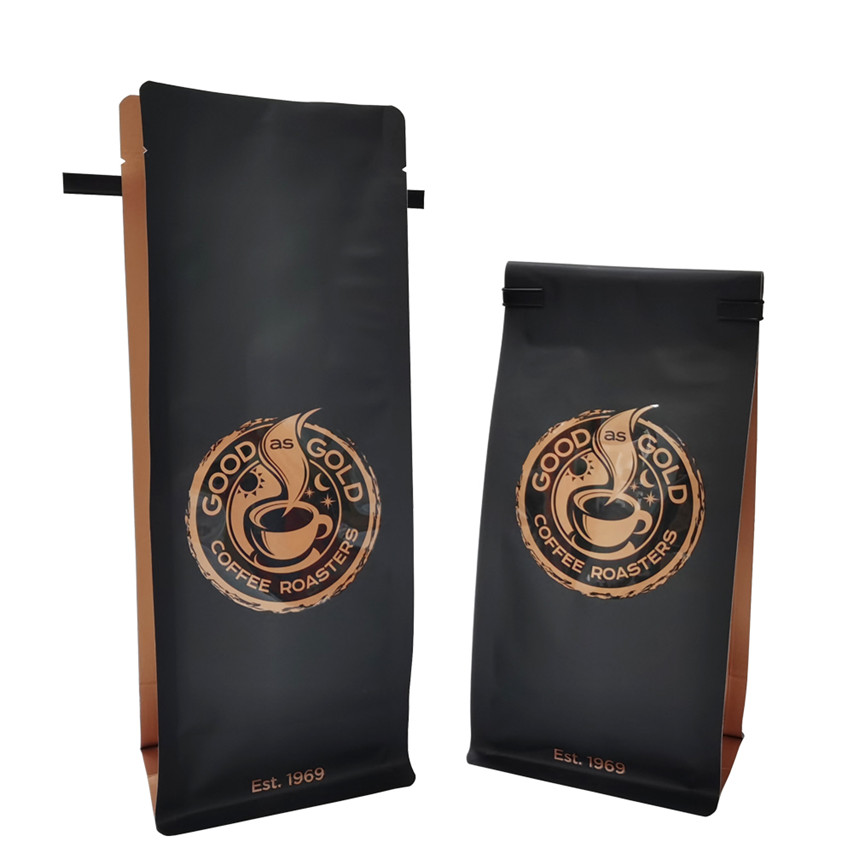 Exquisite Offset Printing Biodegradable Sachets Paper Resealable Bags Heat Seal Coffee Bag
