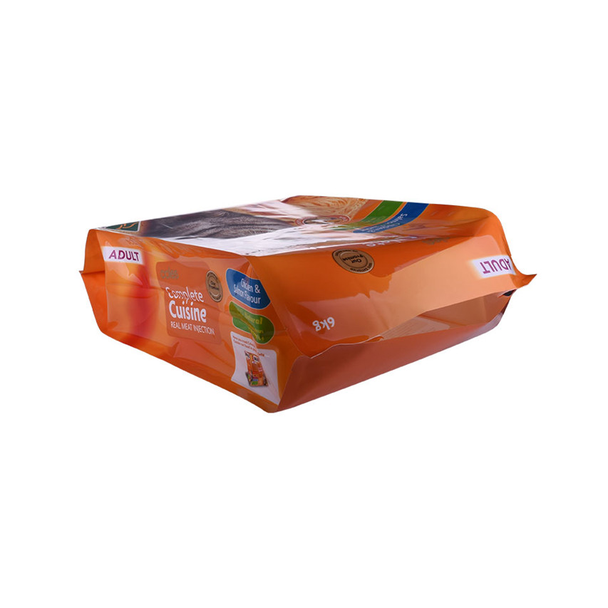 Laminated Aluminum Foil Plastic Biodegradable Vs Degradable Side Gusset Bags Empty Feed Bag for Sale