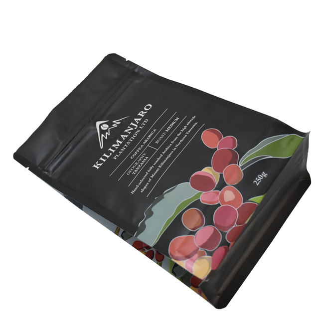 Wholesale Square Bottom sealed pouches the real coffee bag company coffee in red bag