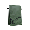 Empty plastic coffee bags in bulk side gusset pouch with zipper