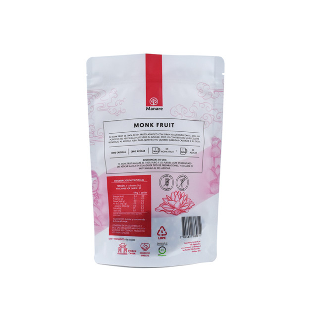 Best price standard top zip paper pouch manufacturers recyclable food pouches biodegradable cello bags