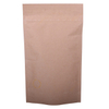 Food Grade tear off zip kraft paper pouches black zip lock bags compostable t shirt bags