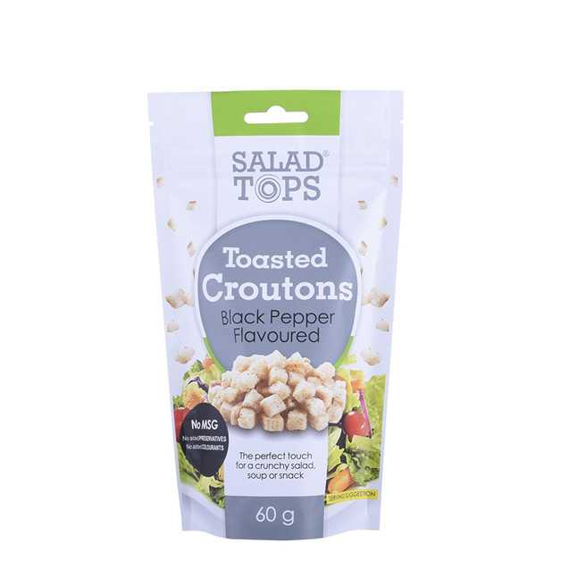 Fashion tear off zip bottom gusseted poly bags Spice packaging Flat Pouches For Herbs Packaging