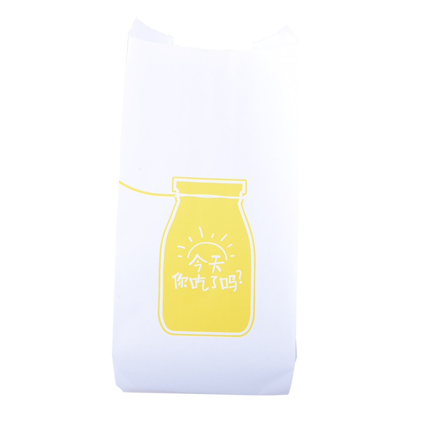 Factory Supply Barrier Kraft Packaging Sustainable Fashion Adalah Bread Packaging Paper Bag
