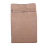 High Quality Ziplock Clear Flat Bottom Kraft Paper Bag Wholesale