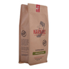 Embossing Resealabele Laminated Aluminum Foil Square Bottom Coffee Craft Paper Bag
