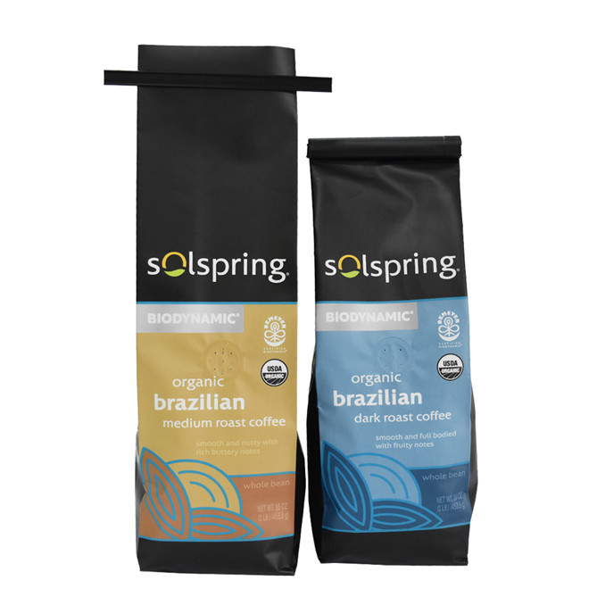 Personalized printing side gusset bag coffee packaging with valve