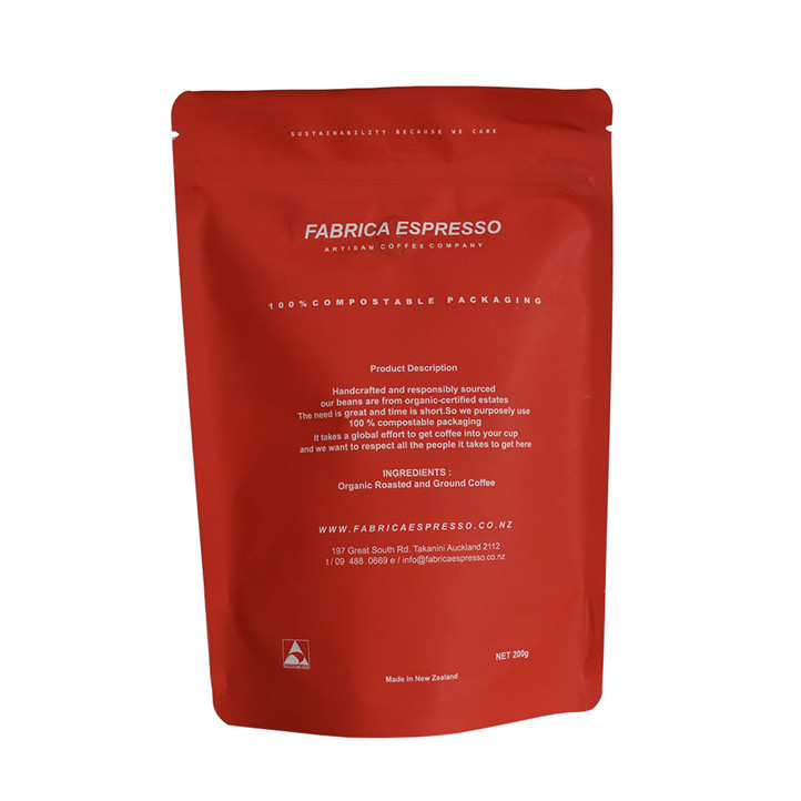 Offset Printing Zipper Plastic Stand Up Coffee Bags with Valve