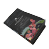 High quality square bottom coffee zip lock bag black with valve