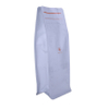 Custom Production White Flat Bottom Coffee Bag with Pocket Zipper Wholesale