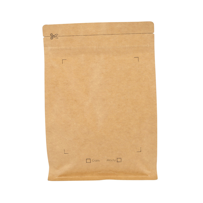 Biodegradable Custom Design Kraft Paper Coffee Bag Food Packaging Wholesale