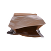 Laminated recyclable paper coffee bag with valve in box shaped packaging