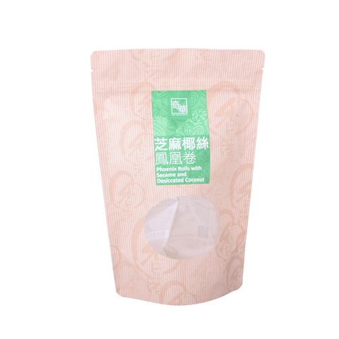Customized biodegradable food packaging bags with transparent window