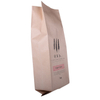Laminated kraft bio compostable coffee bag 1kg gusseted with tin tie