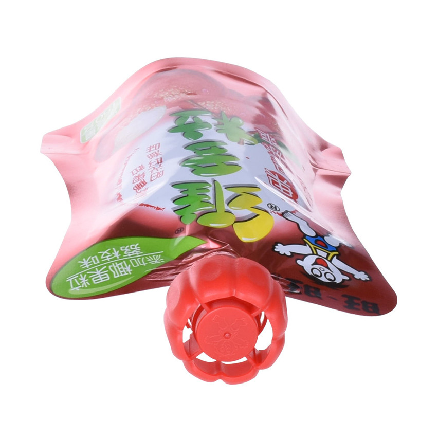 Recyclable Custom Made Juice Drink Pouch with Spout Packaging Wholesale