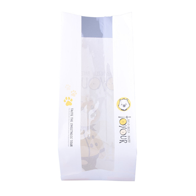 Inventory Foil Lined quad seal polythene bag printing paper bag for bread packaging artisan bread bags