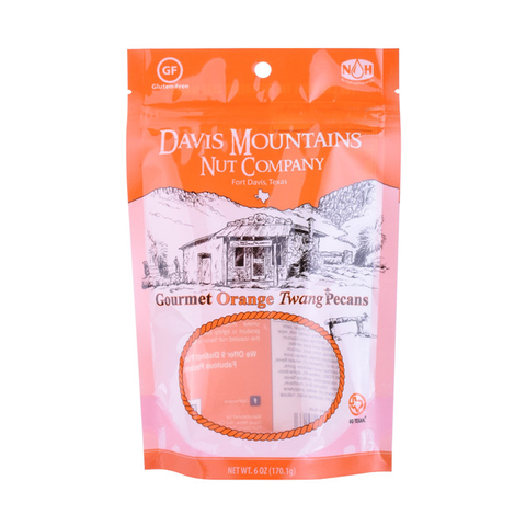 Plastic stand up zipper bag nut packaging bags by digital print 