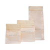 Flat bottom packaging compostable poly canada eco friendly packaging coffee pouch with zipper