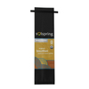 High quality 12oz coffee bag side gusset plastic bag black with tin tie