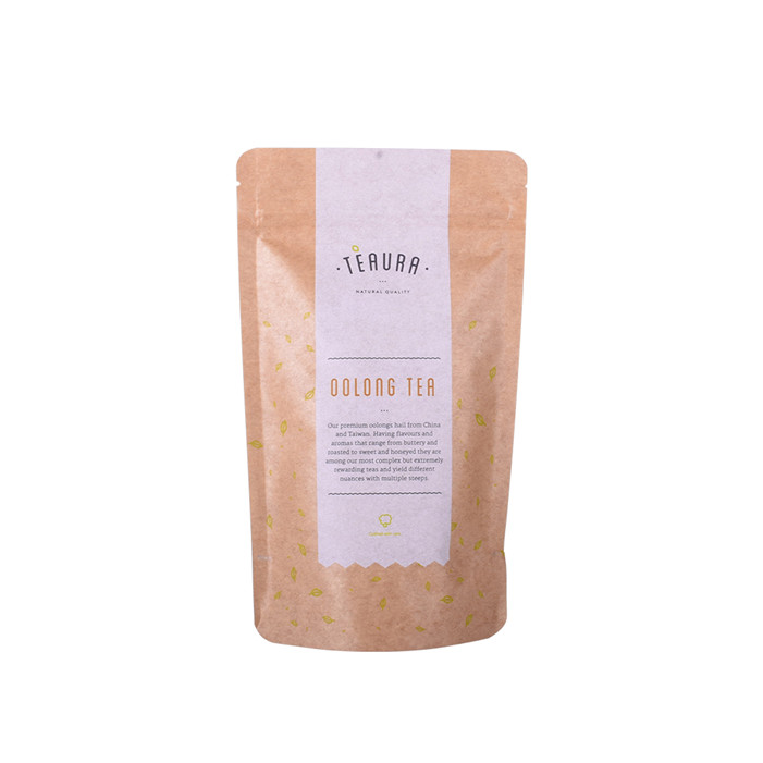 Flexible laminate tea packing doypack printed