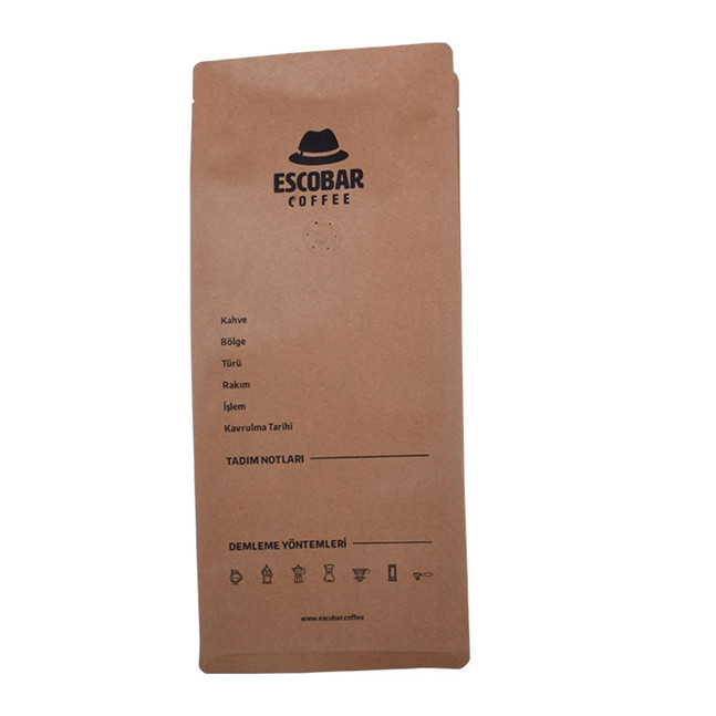 Top Quality Compostable Flexible Packaging Zip Round Bottom Paper Bag