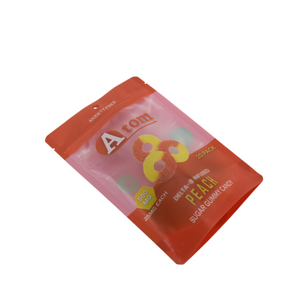 Custom Heat Seal Laminated Material Transparent Resealabele Zip Lock U Bottom Seal Pouch