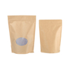 Customized Sustainable Kraft Paper Stand Up Resealable Ziplock Packaging China