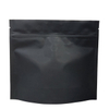 Retail Matte Black Coffee Recyclable Stand Up Resealable Ziplock Packaging