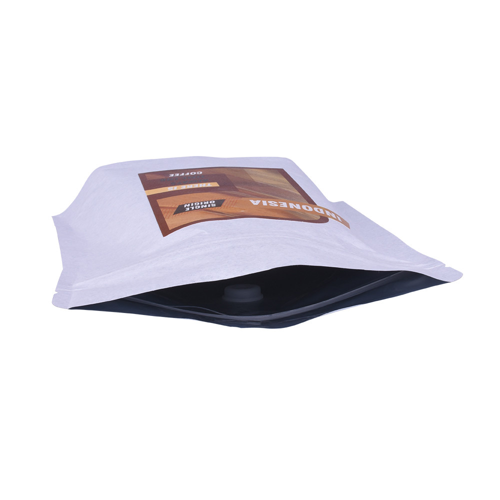 Biodegradable Stand Up Pouch Coffee Bag With Easy Open Zipper