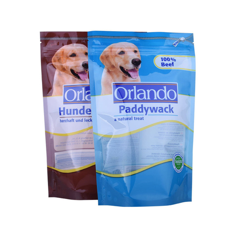 Recycable PE Stand Up Pouch Bag For Pet Dog Food Package With Printing