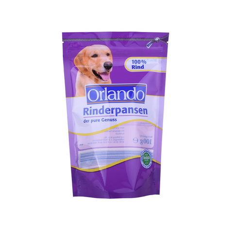 Compostable Animal Feed Bag Stand Up Pouch With Zipper