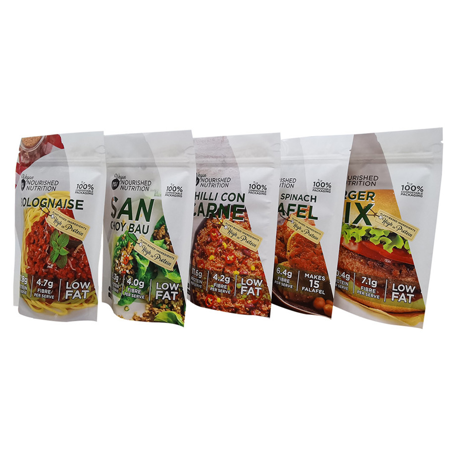 New Style Kraft Paper Bpi Certified Compostable Bag