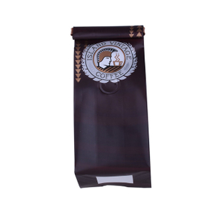340g coffee bag with side gusset with valve Plastic