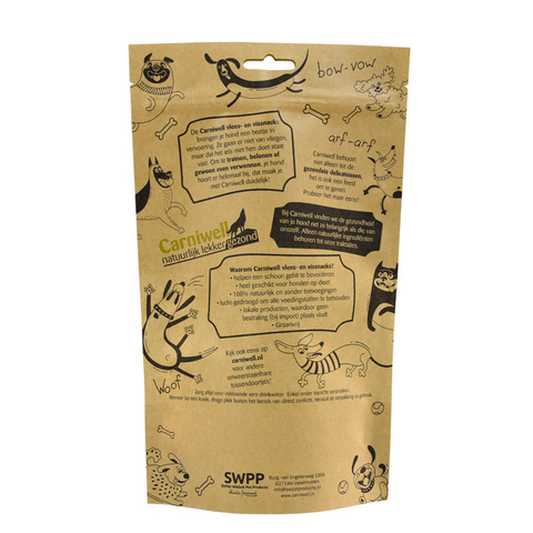 Eco Friendly Recyclable Dog Cat Treats Snack Flat Bottom Bags With Resealable Zipper