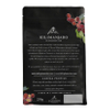 Biodegradable Flat Bottom Matt Black Surface Coffee Bag