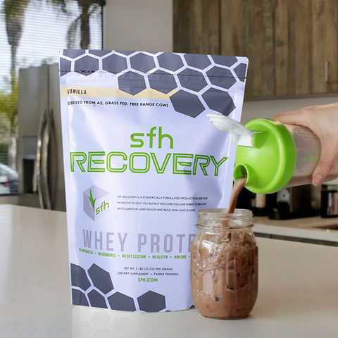 Recyclable 1kg Large Whey Protein Powder Green Bag with Digital Printed